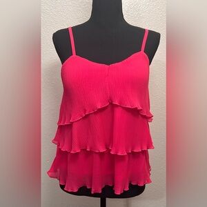 NWT No Boundaries 3Tier Bra Cup Top Color Pink Punch size L (11-13)
